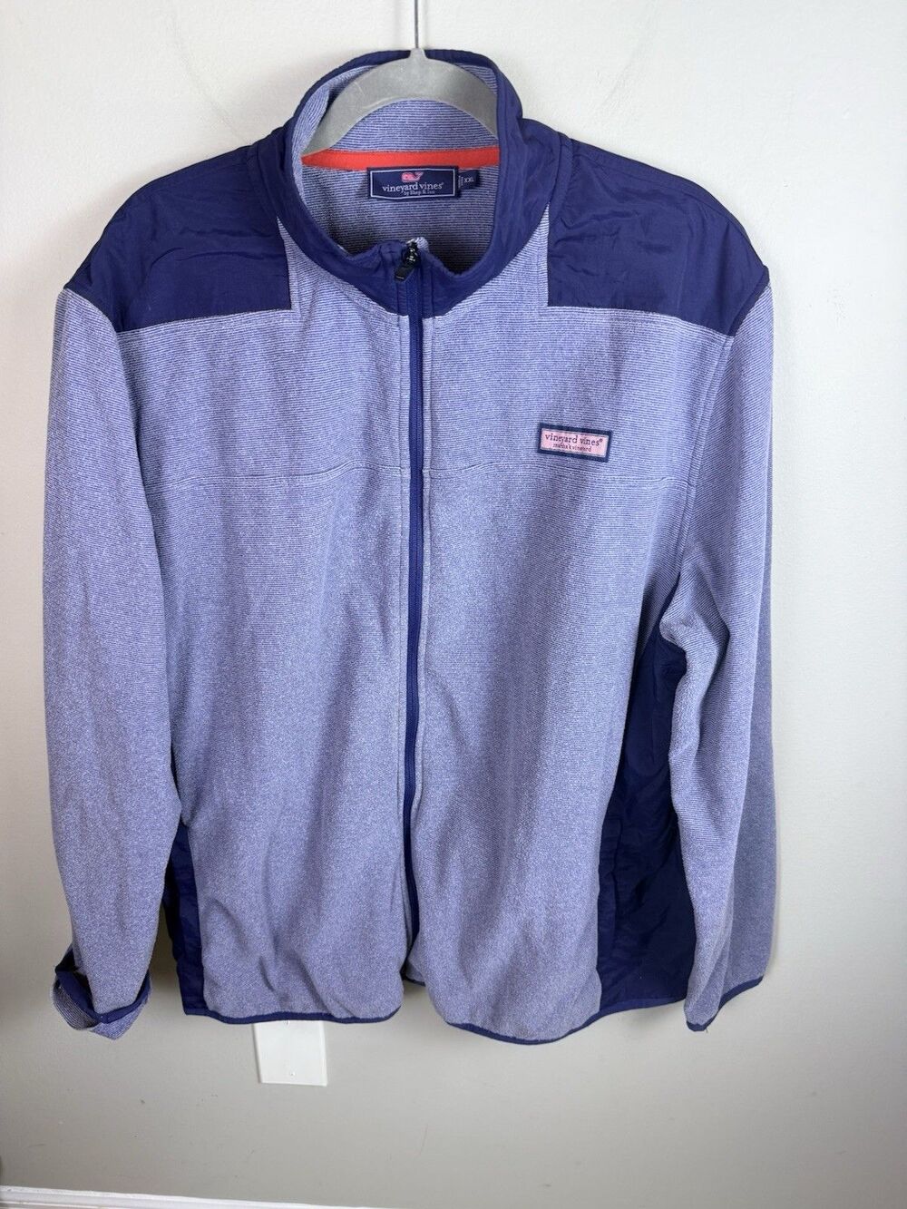 Vineyard Vines Shep & Ian Quarter Zip Pullover Sweater Men’s Size XXL Blue READ